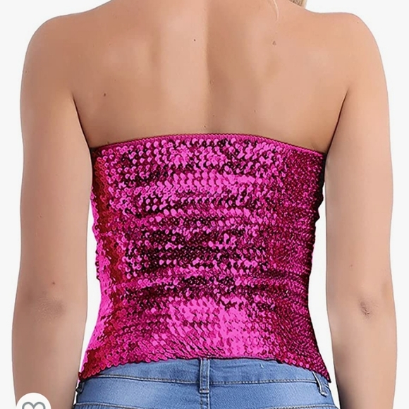 Sequin Pink Top - Picture 2 of 6